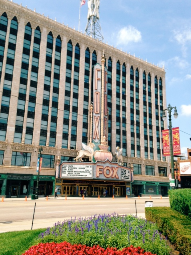 The historic Fox Theatre along Woodward Ave. in Detroit (Credit, Michael Ferro) 