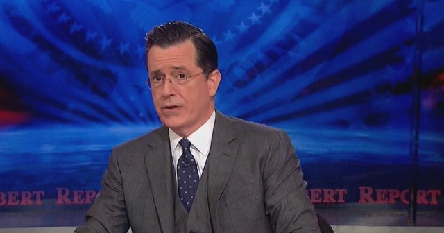 Stephen Colbert signs off "Colbert Report" with celebrityfilled sing