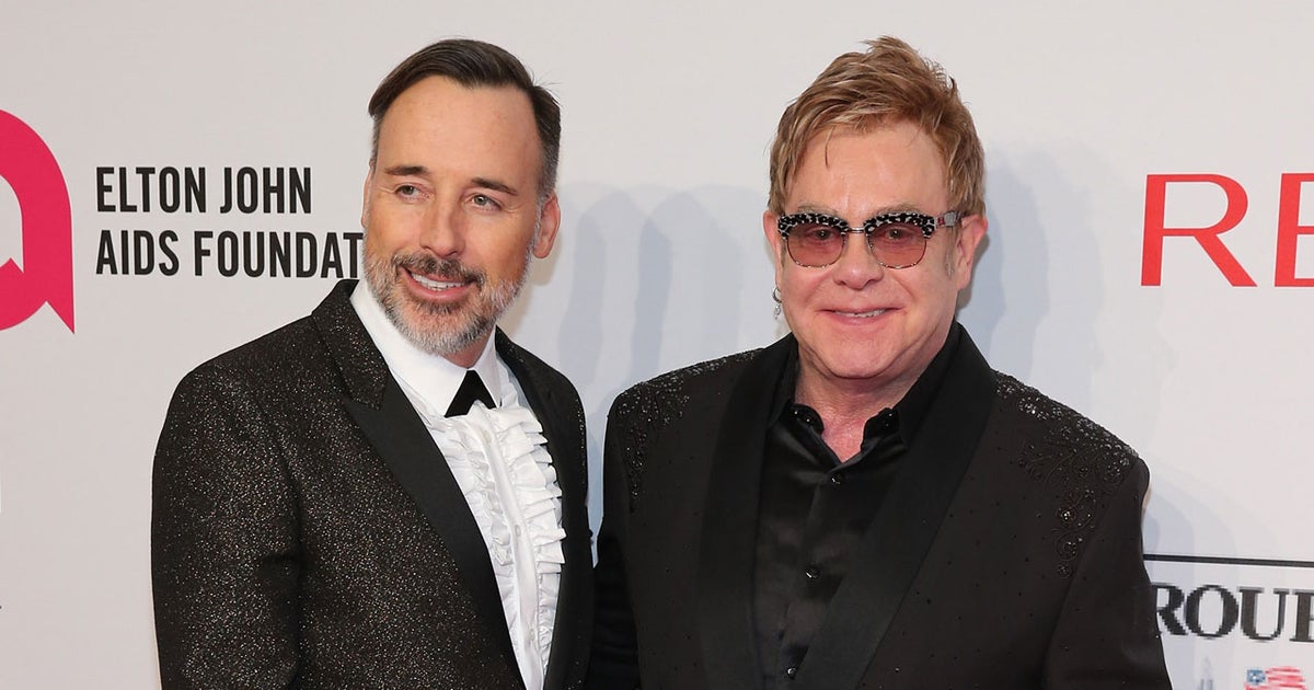 Elton John marries longtime partner David Furnish CBS News