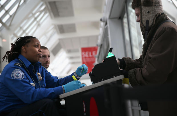 TSA security lineTSA Officials Highlight New Pre Application Program Center At LaGuardia Airport 
