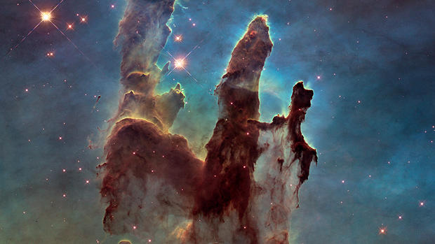 Hubble telescope reveals HD images of "Pillars of Creation" 