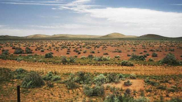 A view of the Outback from a train en route to Adelaide 