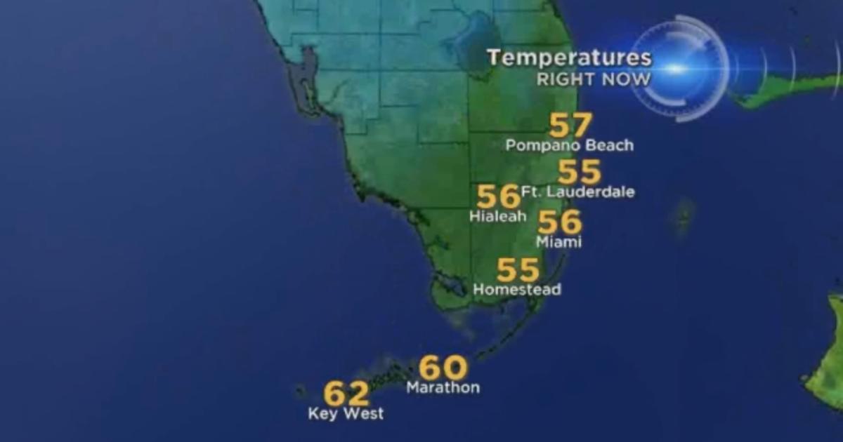 Cool Front Drops South Florida's Temps, But Not For Long CBS Miami