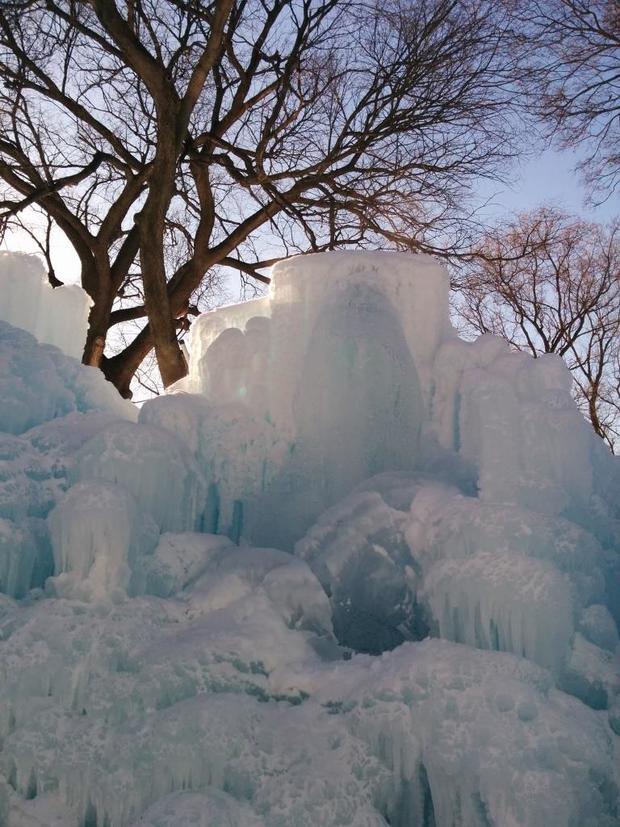 Ice Castle  waterfall 
