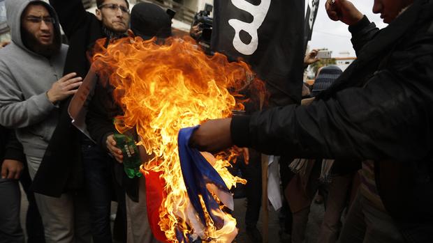 Protests break out around the world against Charlie Hebdo 