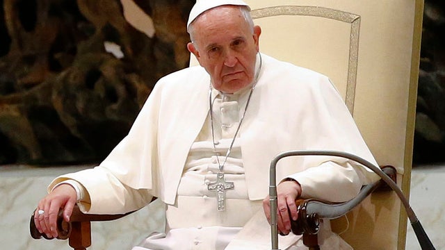 Pope Francis leads his Wednesday general audience in Paul VI hall at the Vatican 