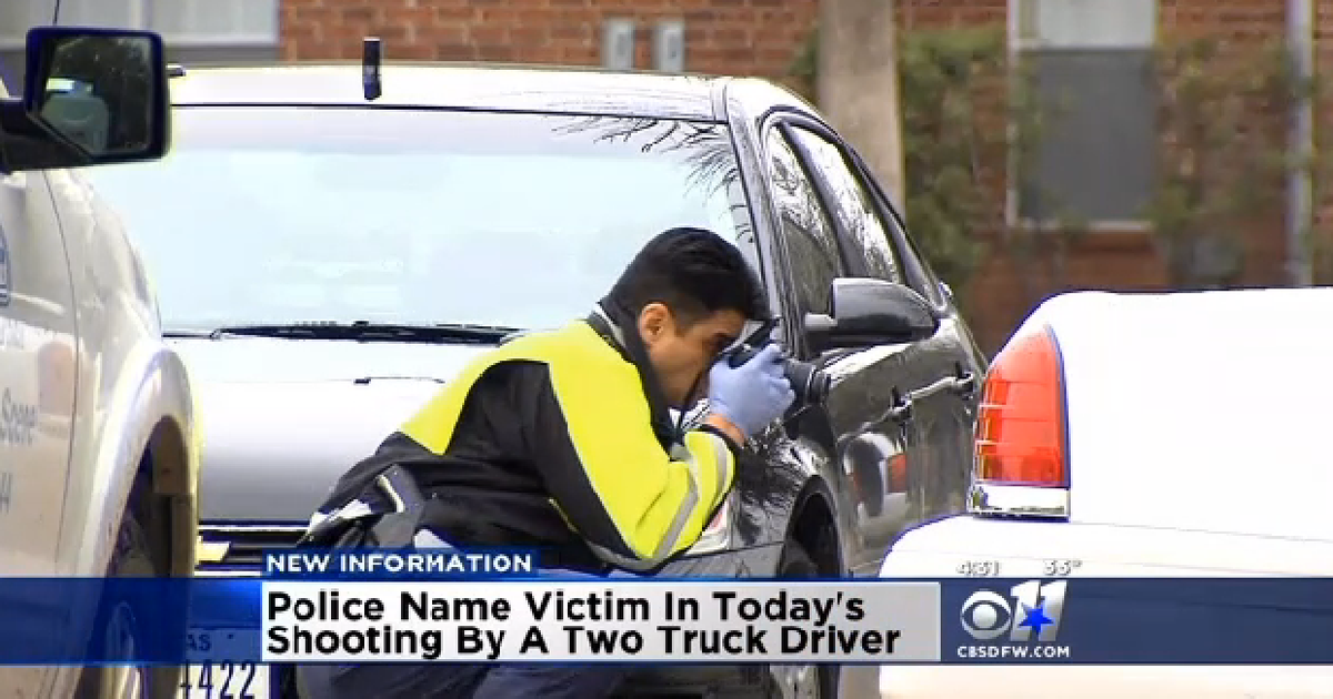 Police probe deadly tow truck shooting in Dallas, Texas CBS News
