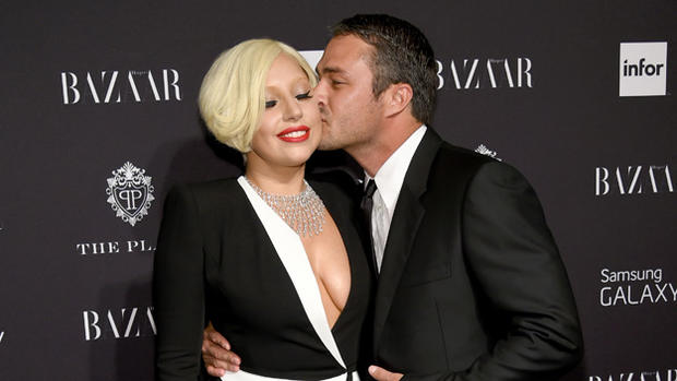 Lady Gaga and Taylor Kinney (Photo by Dimitrios Kambouris/Getty Images) 