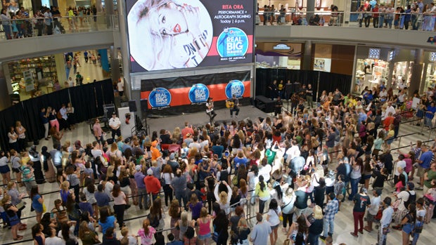 Rita Ora performs at the Mall of America Aug. 8, 2014, in Bloomington, Minnesota. 