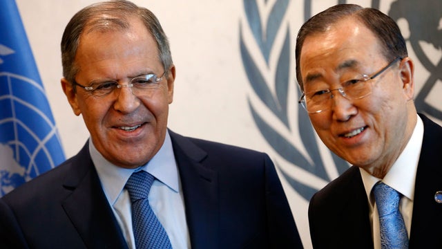 Sergey Lavrov Ban Ki-moon 