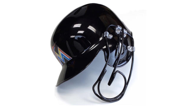 Giancarlo Stanton Game-Used Helmet - Size 7 3/4