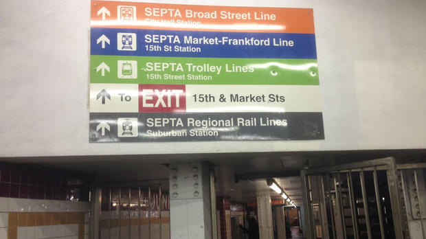 examples of new signs septa concourse 