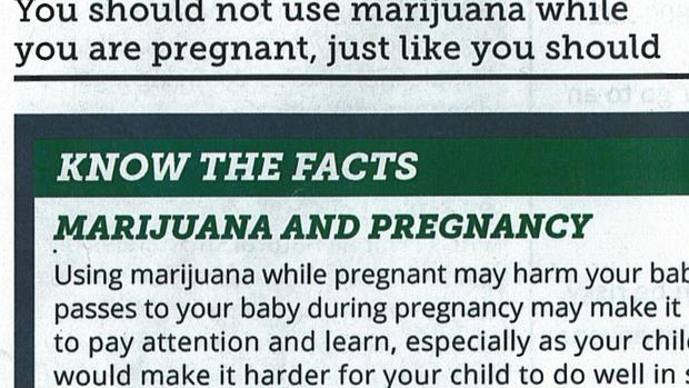 Marijuana Pregnancy Warning1 