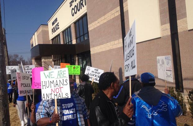 inkster police protest 