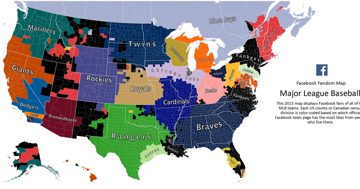 View: MLB Fandom Map - CBS Chicago