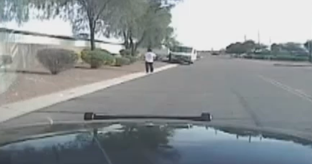 Dashcam video shows Arizona cop car ramming armed suspect CBS News