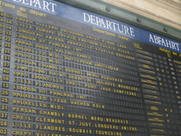 European Train Schedule (credit: Randy Yagi) 