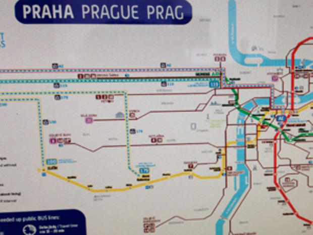 Prague Metro Map (credit: Randy Yagi) 