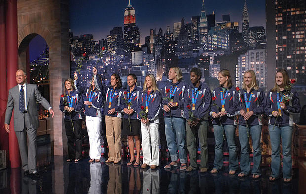 Letterman's Greatest Sports Guests - Gold medal-winning 2004 U.S. Women's Olympic Soccer Team 