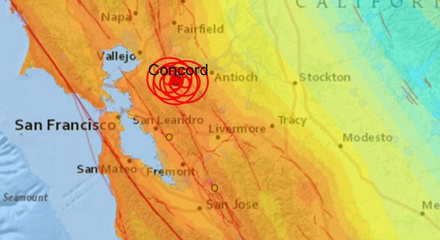Earthquakes Near Concord 