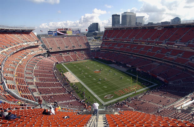 General view of Cleveland Browns Stadium 