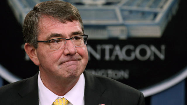 Secretary of Defense Ash Carter speaks to the media during a briefing at the Pentagon May 7, 2015, in Arlington, Virginia. 