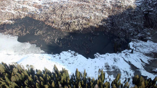 Collbran mudslide landslide pond 