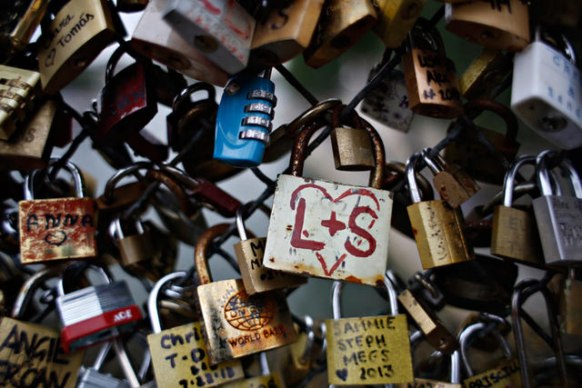 Paris 'love locks' removed from Pont des Arts bridge – in pictures, World  news