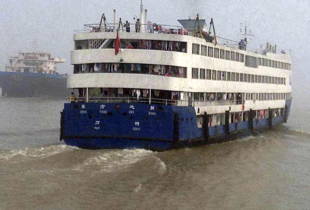 The cruise ship Eastern Star is seen on the Yangtze River in this undated picture before it capsized in Jianli 