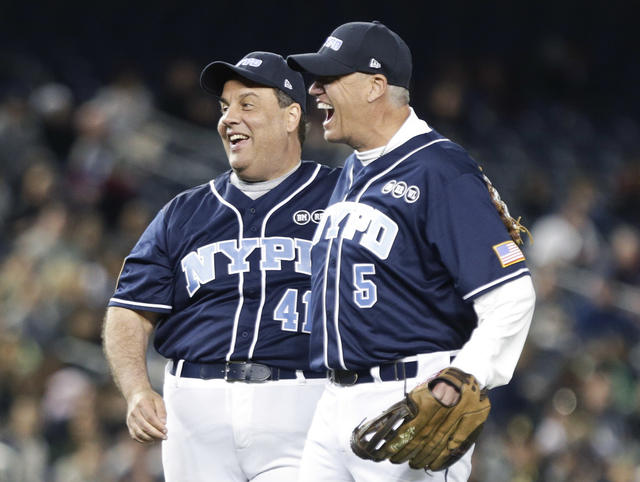 Election 2016: Chris Christie plays in celebrity softball game for charity