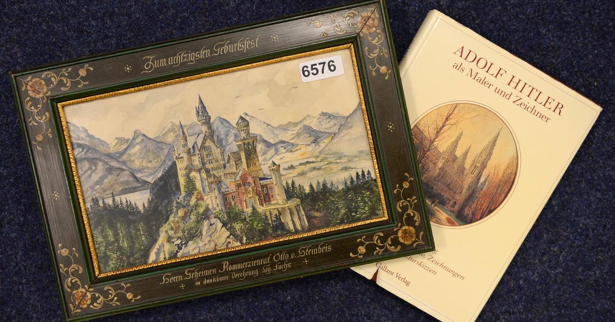 Nazi leader Adolf Hitler s art sell for nearly 450 000 at auction