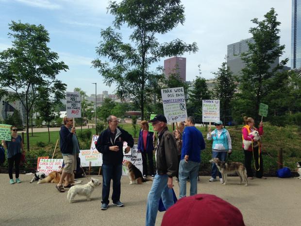 Maggie Daley Park Dog Protest 