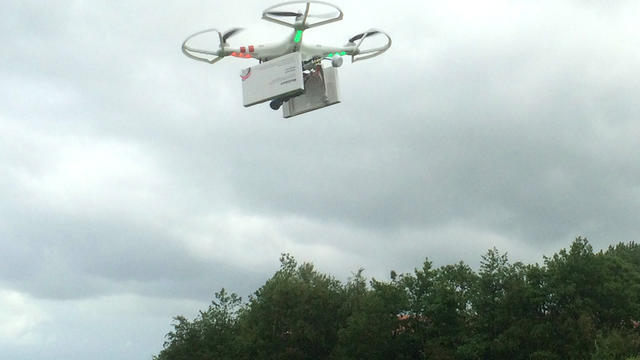 ​The so-called "Abortion Drone," an unmanned aerial vehicle carrying medical abortion pills, is tested by the Dutch women's rights group Women on Waves 