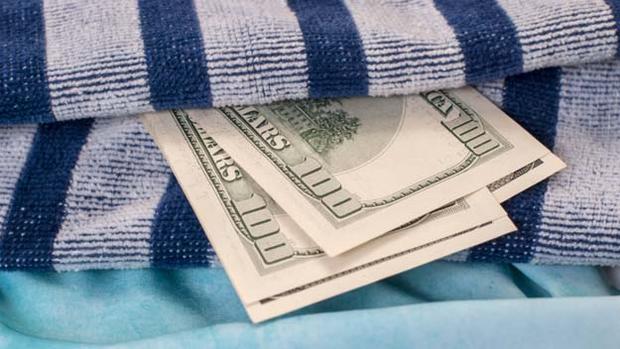Cash beach towel 