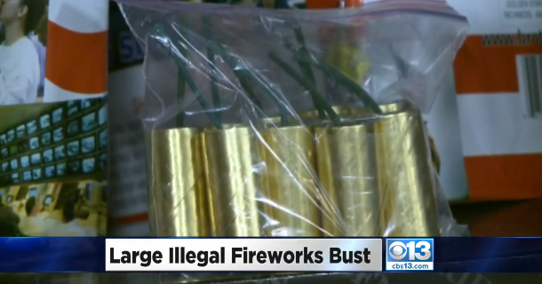 Anonymous tip leads to massive illegal fireworks bust in Sacramento area CBS News