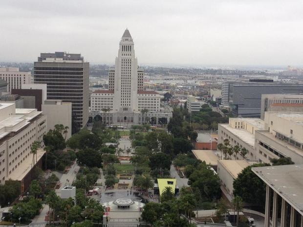 LA City Hall and Grand Park 
