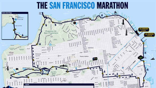 2015 SF Marathon Course Map 