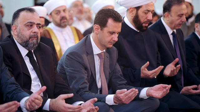 assad syria prayer 