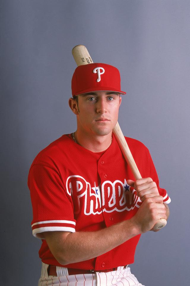 Chase Utley Jersey - 2003 Philadelphia Phillies Authentic Throwback MLB  Baseball Jersey