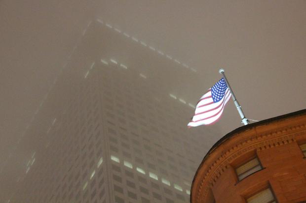 flag in downtown Denver, McClure 