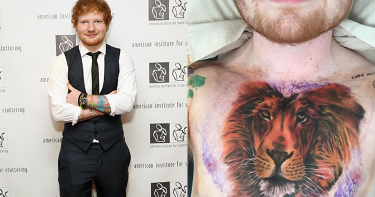 Why Did Ed Sheeran Have a Lion Tattooed on His Chest Video  Leo Sigh