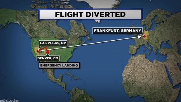 DIA FLIGHT DIVERTED map 