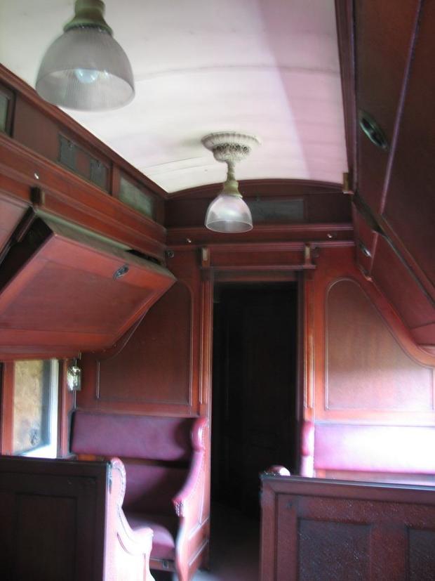 Inside A Train At The Gopher State Railyway Museum 