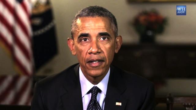 President Obama delivers his weekly address in a video released Sept. 12, 2015. 
