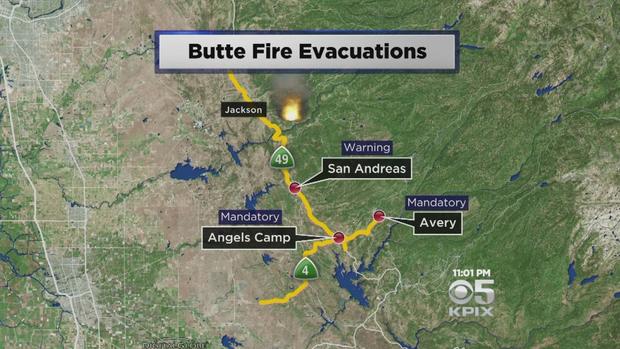 Butte Fire Expands 