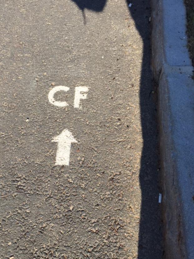 Day 3 - We found the CF markings someone on social media told us to look for - great stuff! 
