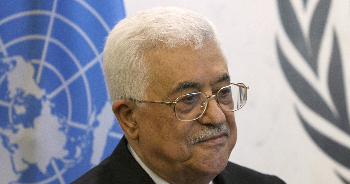 Palestinian president reaches out to Israel, backs talks - CBS News