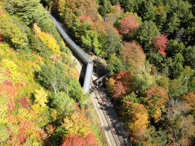 Amtrak train derailment vermont 