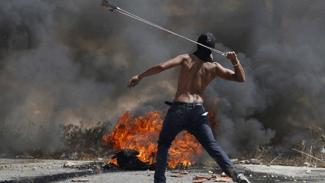 Palestinian protester 