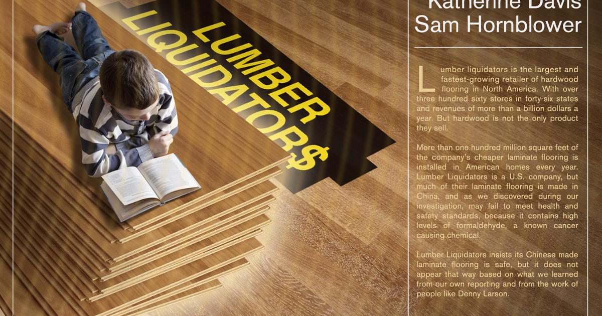 Lumber Liquidators Profits Plunge Over Product Safety Fears Cbs News